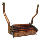 Первичный теплообменник 18квт L=195 (для Bosch 6000 / Buderus 072)