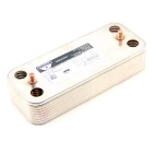 Теплообменник ГВС Zilmet 1901644 - 16 пластин 192 x 142 (для Ariston Clas-Genus-Evo)