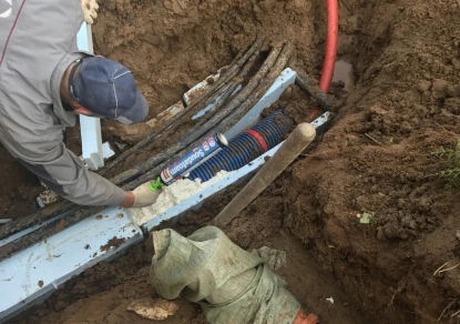 Прокладка теплотрассы